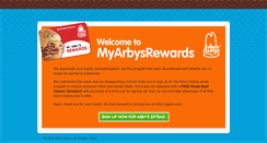 Desktop Screenshot of myarbysrewards.com